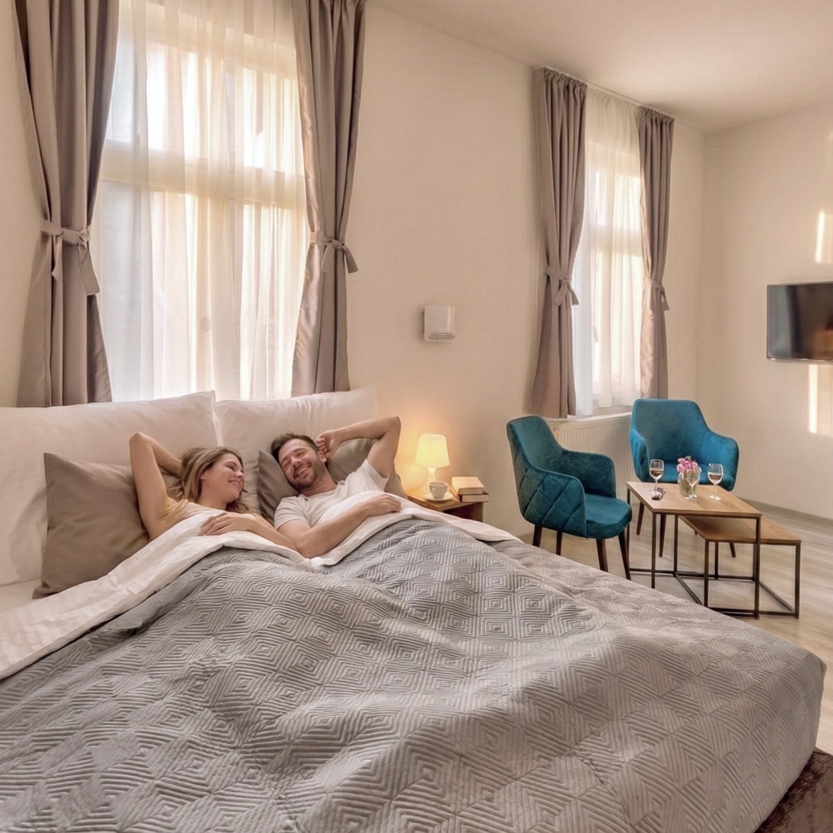 Comfortable modern bedroom